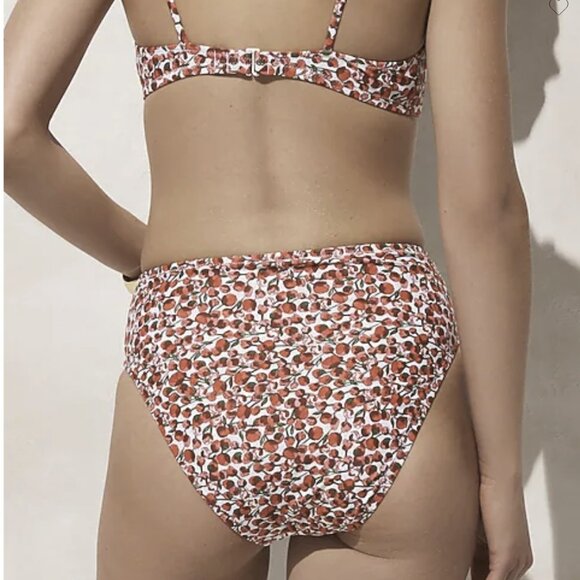 J. Crew Eliza's Red Fabric Floral Bikini Set NWT - Picture 5 of 10